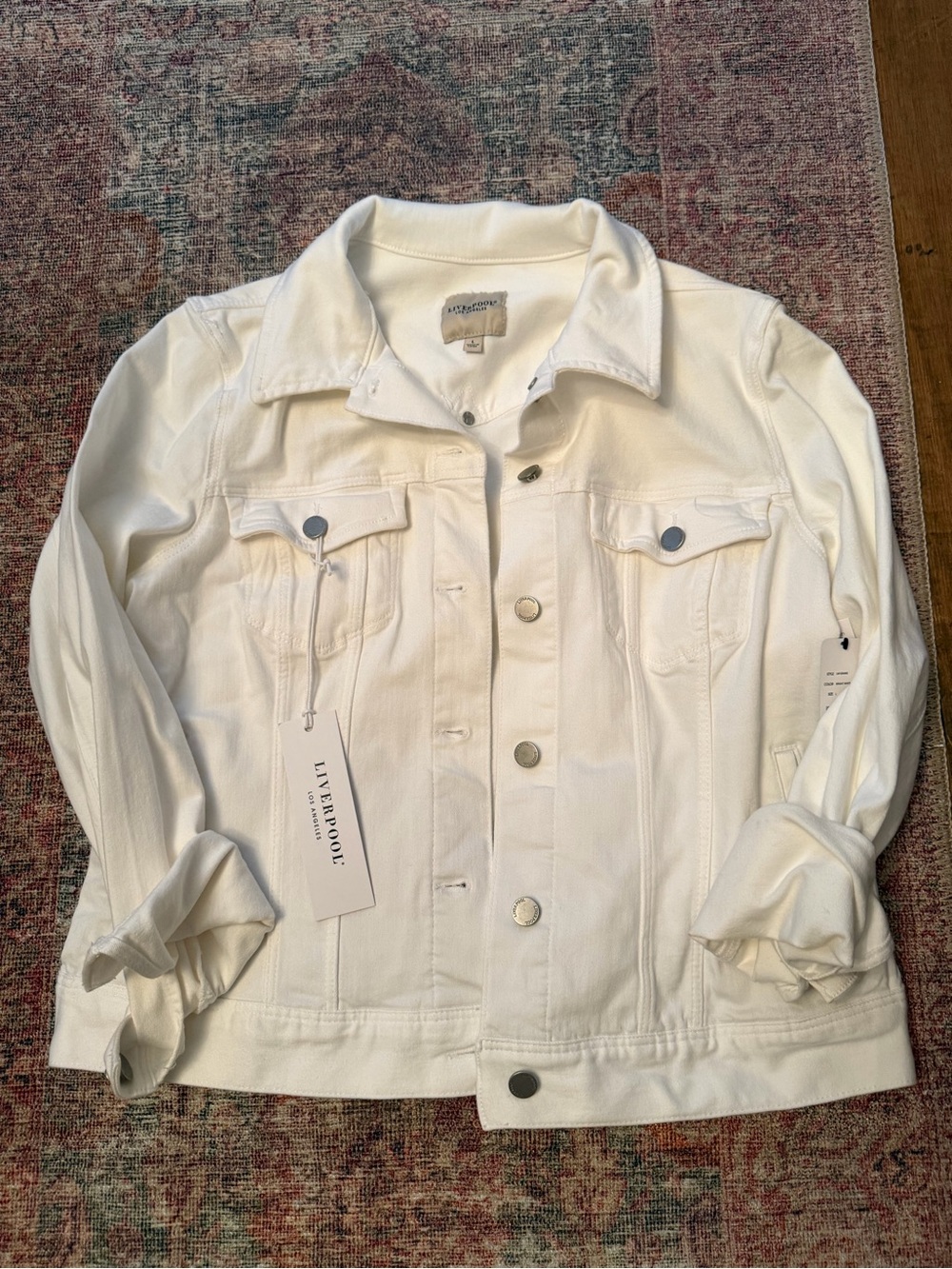 Liverpool White Denim Jean Jacket